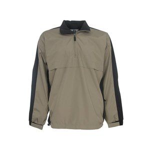 IXSPA Men's G-Tex Waterproof 1/4 Zip Pullover XXL Loden/Black